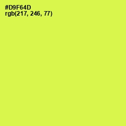 #D9F64D - Starship Color Image