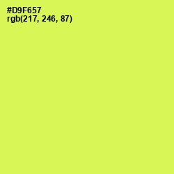 #D9F657 - Starship Color Image