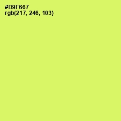 #D9F667 - Sulu Color Image