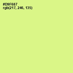 #D9F687 - Mindaro Color Image