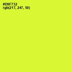 #D9F732 - Pear Color Image