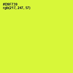 #D9F739 - Pear Color Image