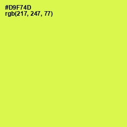 #D9F74D - Starship Color Image