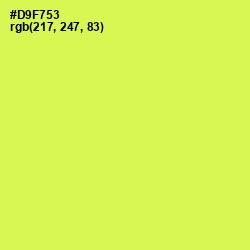 #D9F753 - Starship Color Image