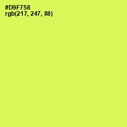 #D9F758 - Starship Color Image