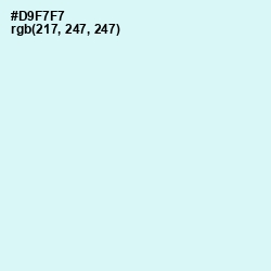 #D9F7F7 - Iceberg Color Image