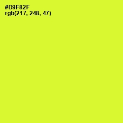 #D9F82F - Pear Color Image