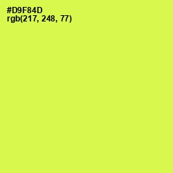 #D9F84D - Starship Color Image