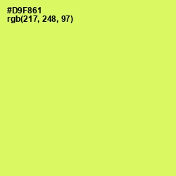 #D9F861 - Sulu Color Image