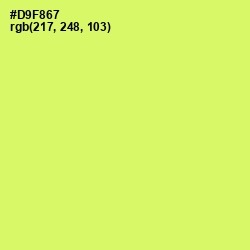 #D9F867 - Sulu Color Image