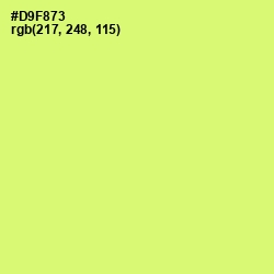 #D9F873 - Sulu Color Image