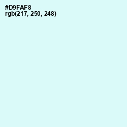 #D9FAF8 - Foam Color Image