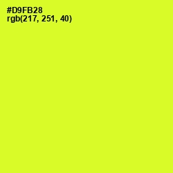 #D9FB28 - Pear Color Image