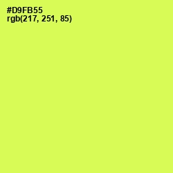 #D9FB55 - Starship Color Image