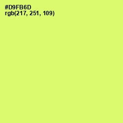 #D9FB6D - Sulu Color Image