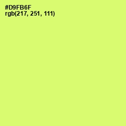 #D9FB6F - Sulu Color Image