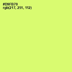 #D9FB70 - Sulu Color Image