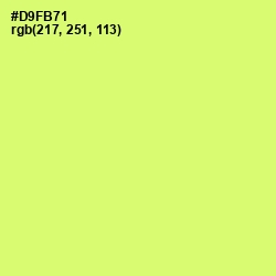 #D9FB71 - Sulu Color Image