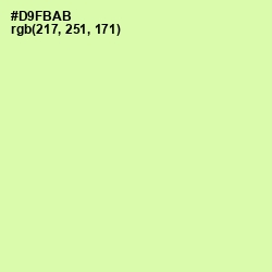 #D9FBAB - Gossip Color Image