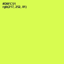 #D9FC51 - Starship Color Image
