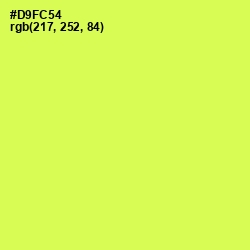 #D9FC54 - Starship Color Image