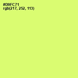 #D9FC71 - Sulu Color Image