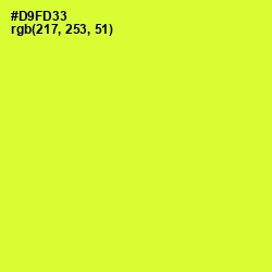 #D9FD33 - Pear Color Image