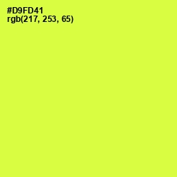 #D9FD41 - Starship Color Image