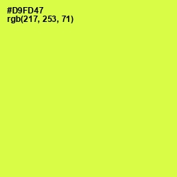 #D9FD47 - Starship Color Image