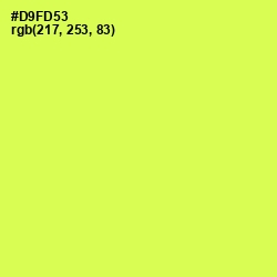 #D9FD53 - Starship Color Image