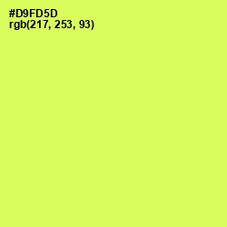 #D9FD5D - Canary Color Image