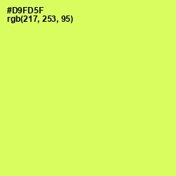 #D9FD5F - Canary Color Image