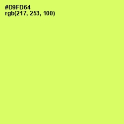 #D9FD64 - Sulu Color Image