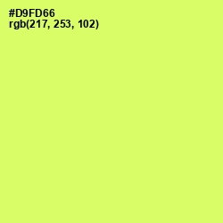 #D9FD66 - Sulu Color Image