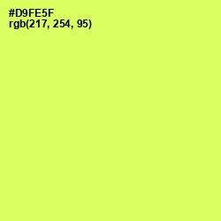 #D9FE5F - Canary Color Image