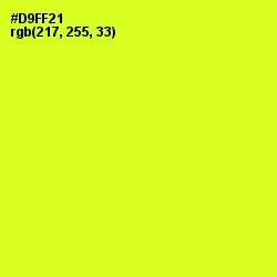 #D9FF21 - Pear Color Image