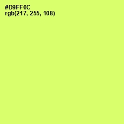 #D9FF6C - Sulu Color Image