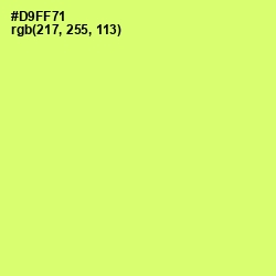 #D9FF71 - Sulu Color Image