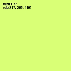 #D9FF77 - Sulu Color Image