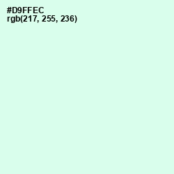 #D9FFEC - Granny Apple Color Image