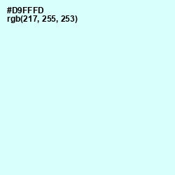 #D9FFFD - Foam Color Image