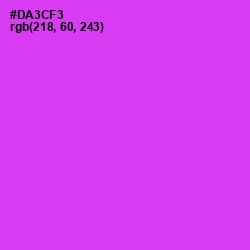 #DA3CF3 - Razzle Dazzle Rose Color Image