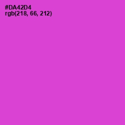 #DA42D4 - Fuchsia Pink Color Image