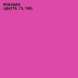 #DA4BA9 - Brilliant Rose Color Image