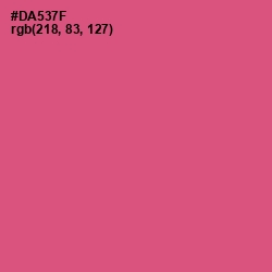 #DA537F - Cranberry Color Image