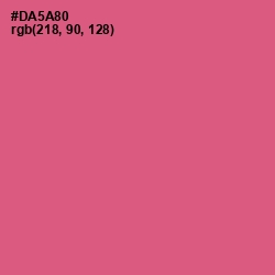 #DA5A80 - Mulberry Color Image