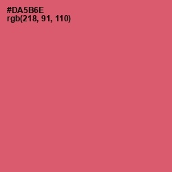 #DA5B6E - Cranberry Color Image