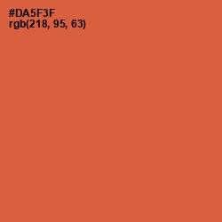 #DA5F3F - Flame Pea Color Image