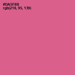 #DA5F8B - Mulberry Color Image