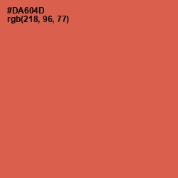 #DA604D - Red Damask Color Image